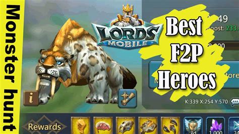Lords Mobile Best F2P Heroes for Saberfang .